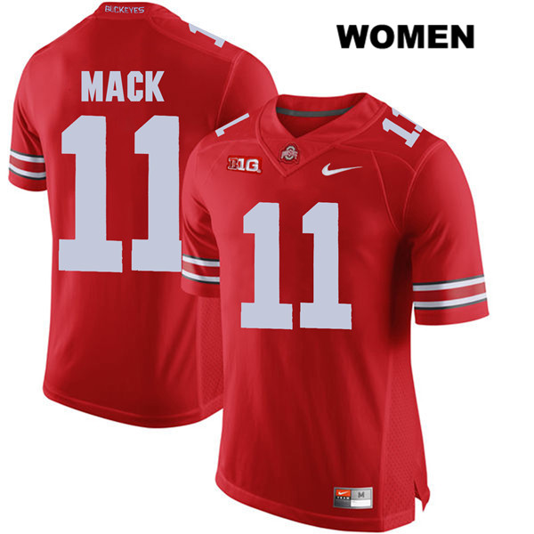 Ohio State Buckeyes Women's Austin Mack #11 Red Authentic Nike College NCAA Stitched Football Jersey TH19Y42BP